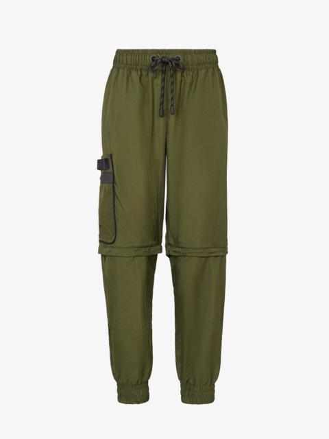 FENDI Green nylon pants