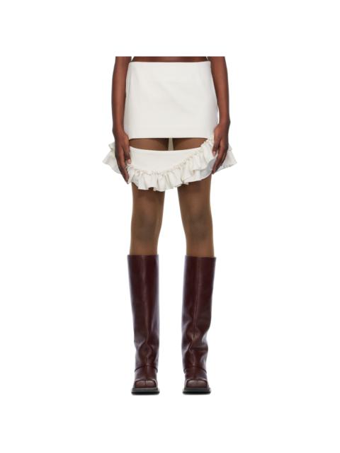 FIDAN NOVRUZOVA Off-White Maya Miniskirt