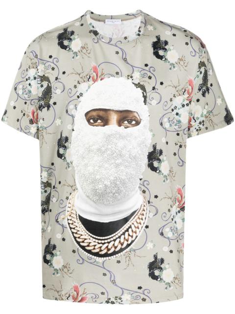 ih nom uh nit face print T-shirt