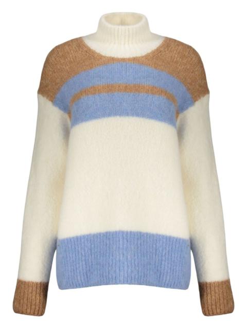 Herno striped high-neck sweater