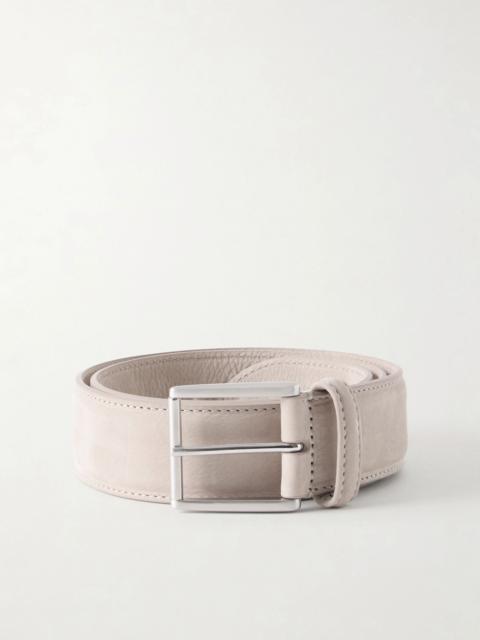 Anderson's 3cm Suede Leather Belt Taupe