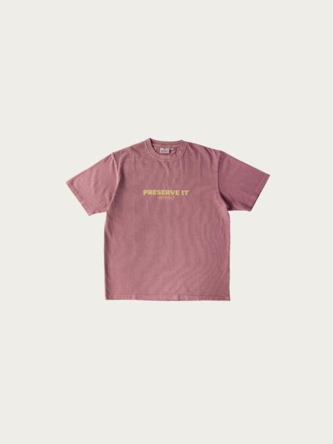 GRAMICCI Footprints Tee Pigment Dyed - Red