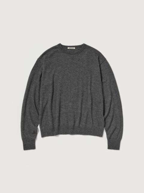 AURALEE HIGH GAUGE SOFT CASHMERE KNIT P/O