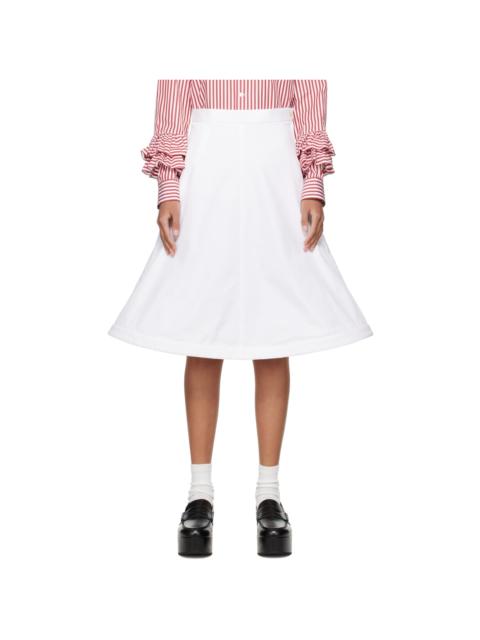 Comme des Garçons GIRL White Wire Midi Skirt
