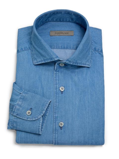 CORNELIANI Men's Chambray Cotton Shirt - Chambray