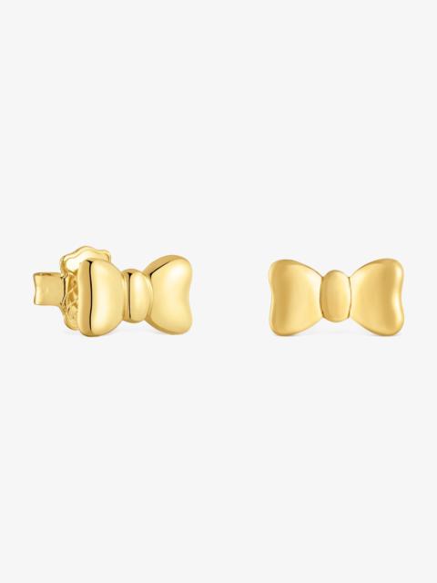 TOUS Bow earrings with 18K gold vermeil TOUS Ribbon