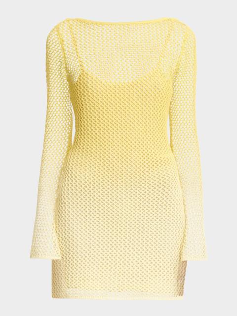 SIGNIFICANT OTHER Honey Long-Sleeve Net Mini Dress