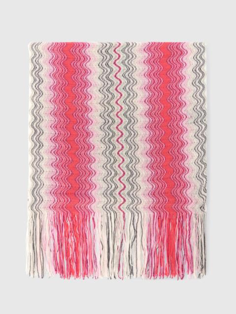 Missoni Cotton and viscose-blend scarf with fringes