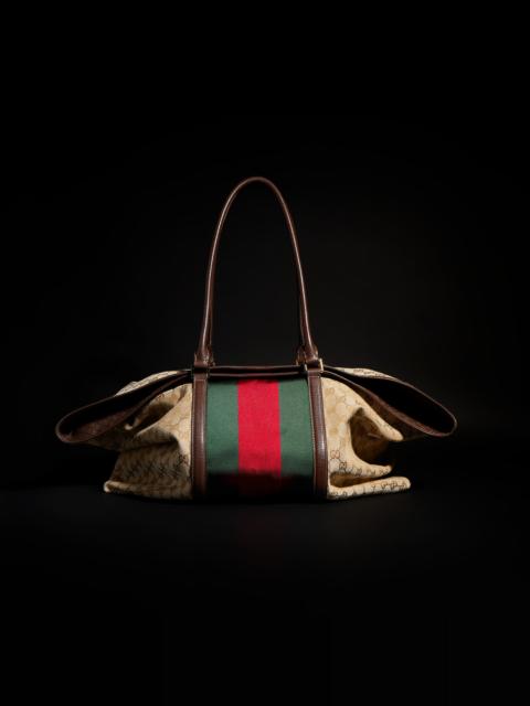 GUCCI GG duffle bag with Web