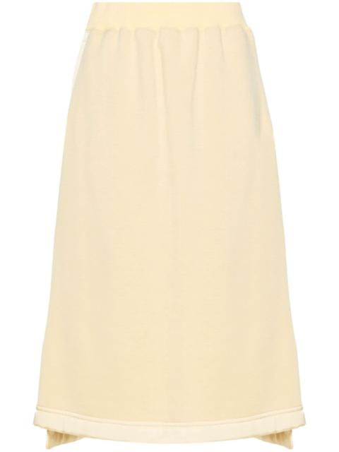 Jil Sander virgin wool-blend midi skirt