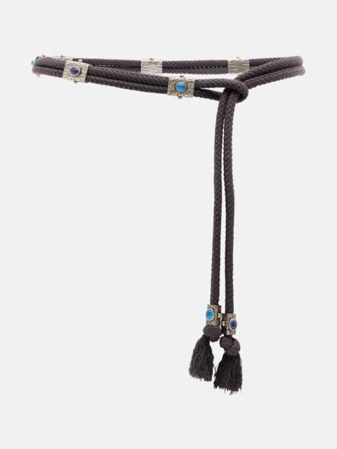 Isabel Marant Aleea embellished cotton belt