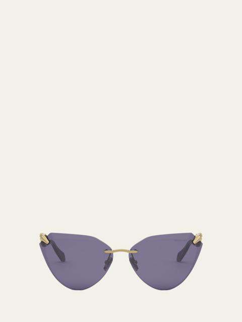 BVLGARI Serpenti Viper Cat-Eye Sunglasses