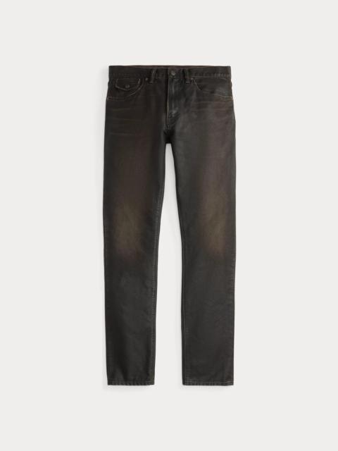 RRL by Ralph Lauren High Slim Coated Black Jean