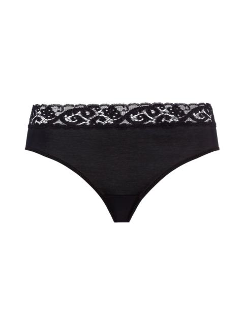 HANRO Moments Lace Trim Cotton Hipster