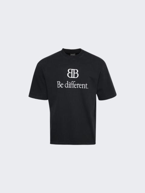 BALENCIAGA Medium Fit Be Different T-shirt Black