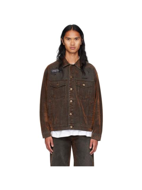 We11done Black Regular Fit Denim Jacket | REVERSIBLE