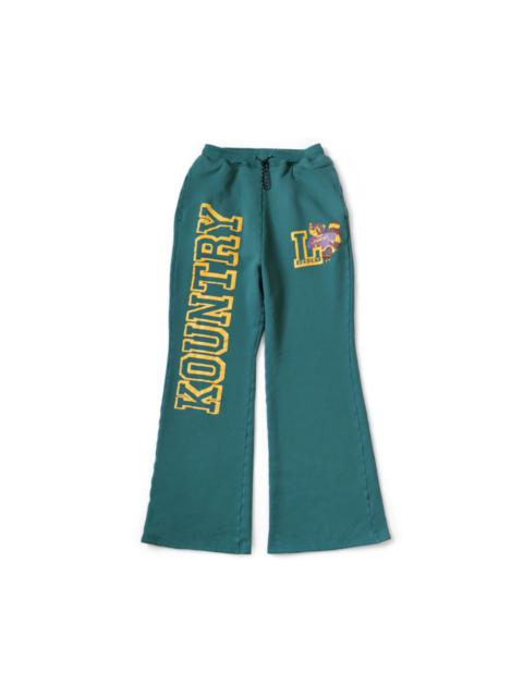 Kapital Kapital Fleece Flared Sweatpants (Green)