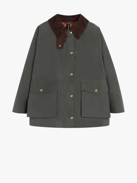 Mackintosh BLAIR GREEN WAXED COTTON FIELD JACKET