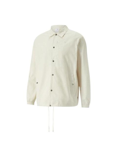 Puma Mmq Seersucker Shirt Jacket 'White' 533467-65