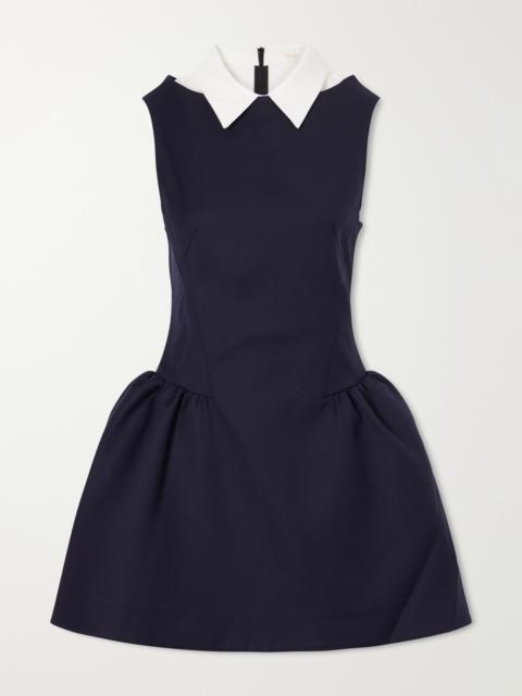 SHUSHU/TONG Patchwork Wool Mini Dress