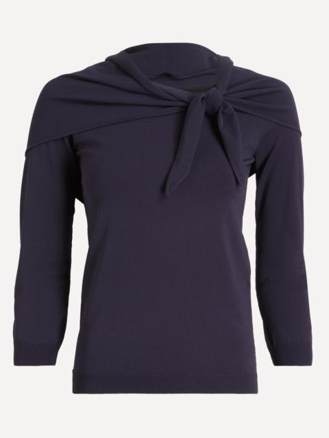 Max Mara Navy Fenice Scarf Jumper