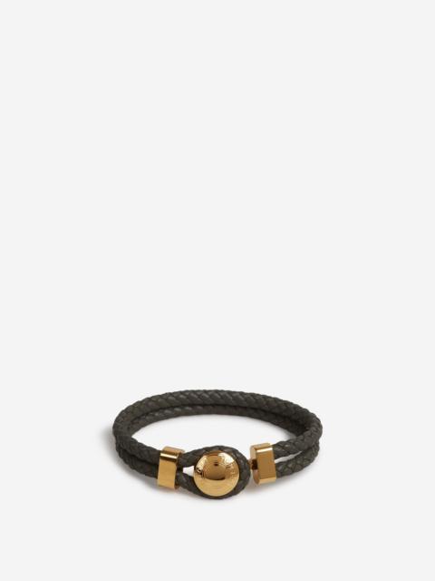 TOM FORD BRAIDED LEATHER BRACELET
