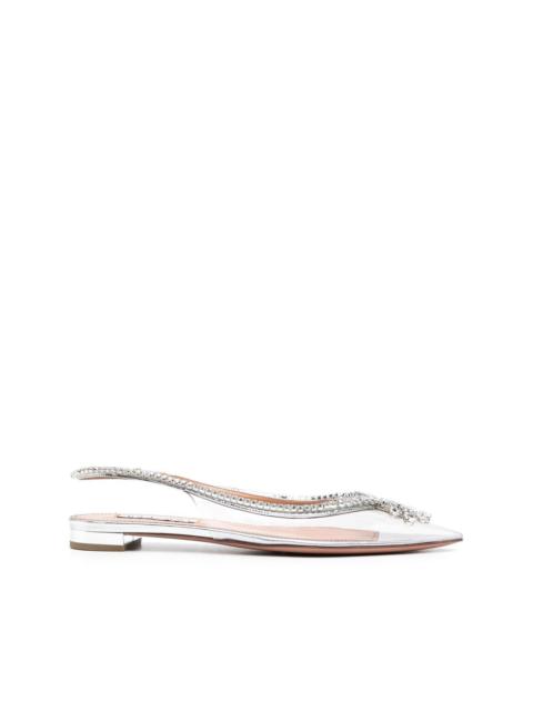 AQUAZZURA Seduction 20mm slingback ballerina shoes