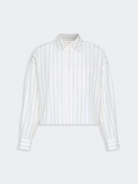 WEEKEND Max Mara CERTOSA Cotton shirt with a contrasting back - BROWN