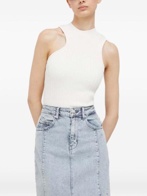 HUGO cut-out ribbed tank top