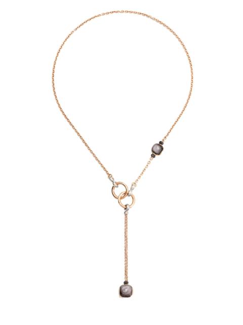 Pomellato Women's Nudo Two-Tone 18K Gold, Obsidian & Black Diamond Necklace