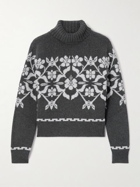 HIGH SPORT Fair Isle Wool And Cashmere-blend Turtleneck Sweater