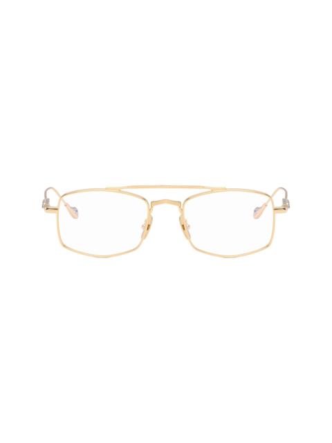 CUTLER AND GROSS Gold The Great Frog Edition Bowie Rectangle Glasses