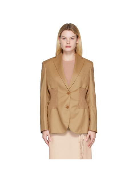 Stella McCartney Tan Tapered Blazer