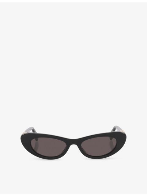 Bottega Veneta BV65017 Cat-Eye Acetate Sunglasses