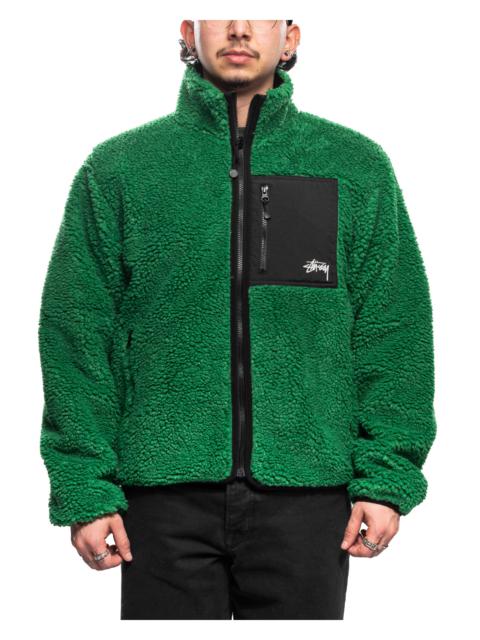 Stüssy Sherpa Reversible Jacket Green