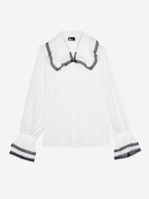 The Kooples WHITE SILK SHIRT