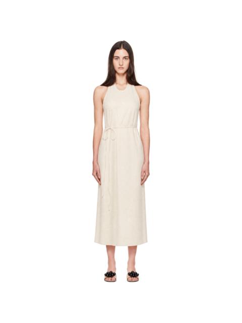 BASERANGE Off-White Apron Midi Dress