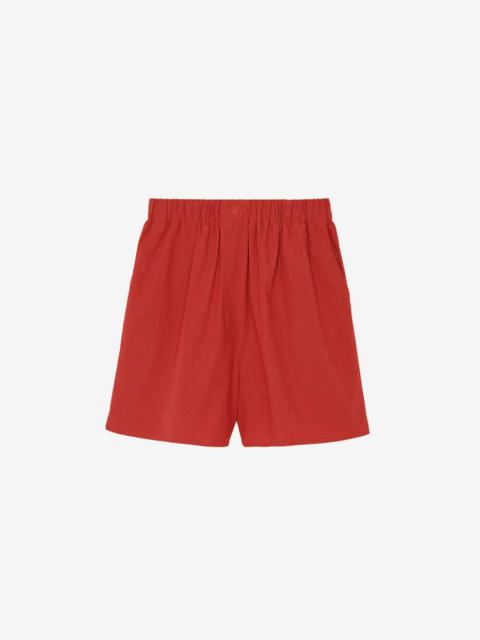 The Frankie Shop Lui Organic Cotton Boxer Shorts - Red