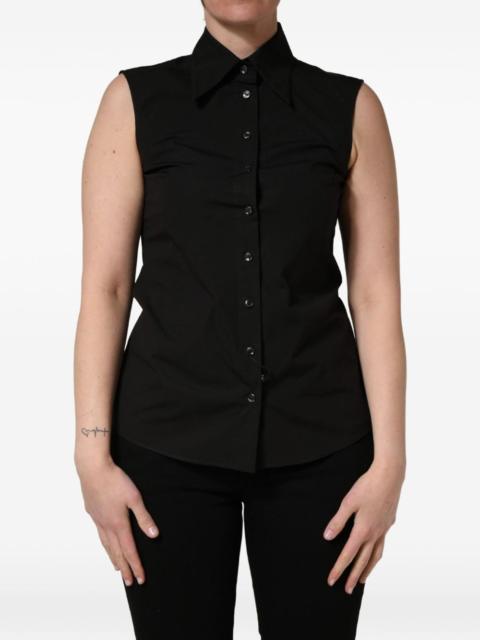 Dolce & Gabbana sleeveless collared blouse