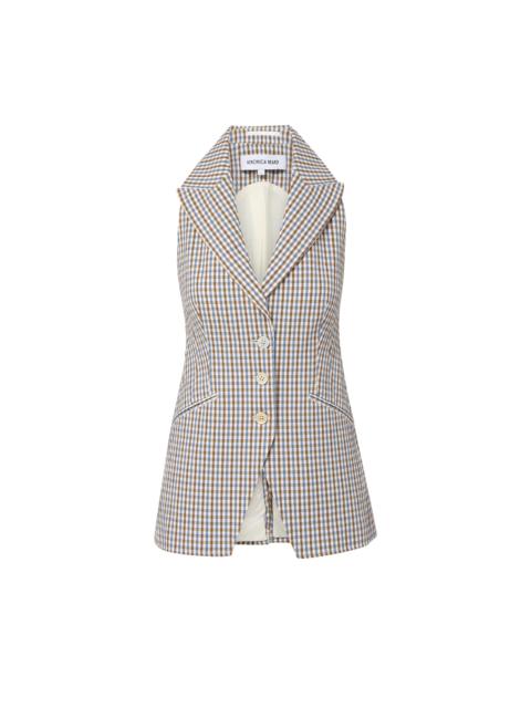 VERONICA BEARD COSTA GINGHAM VEST