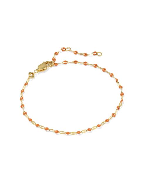 KENDRA SCOTT Enamel Mirror 18k Gold Vermeil Chain Bracelet