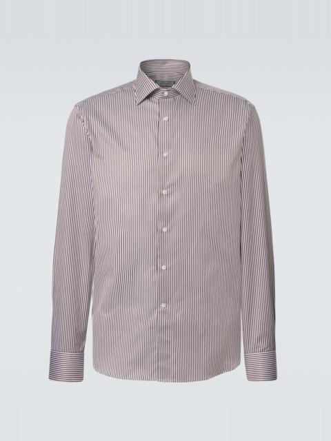 Canali Striped cotton shirt