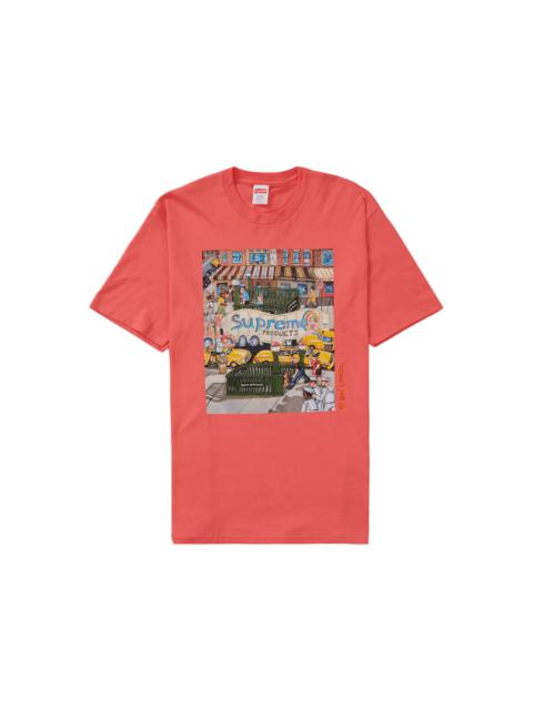 Supreme Manhattan Tee Bright Coral