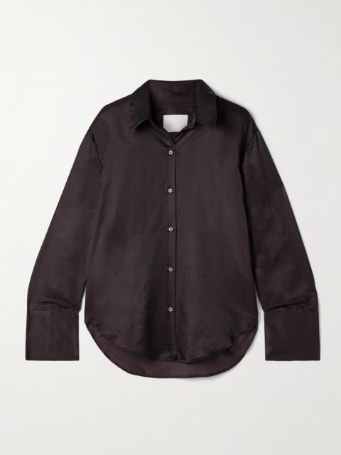 Citizens of Humanity Camilla Cotton And Silk-blend Satin Shirt