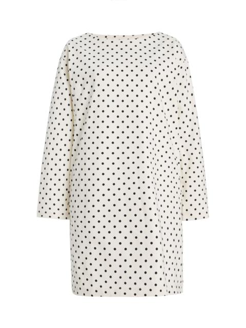 POSSE Exclusive Bea Polka-Dot Cotton Mini Dress black/white
