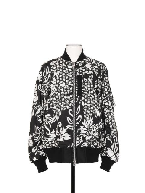 Floral Embroidered Patch Blouson