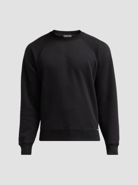 TOM FORD Men's Crewneck Cotton Sweatshirt - Black