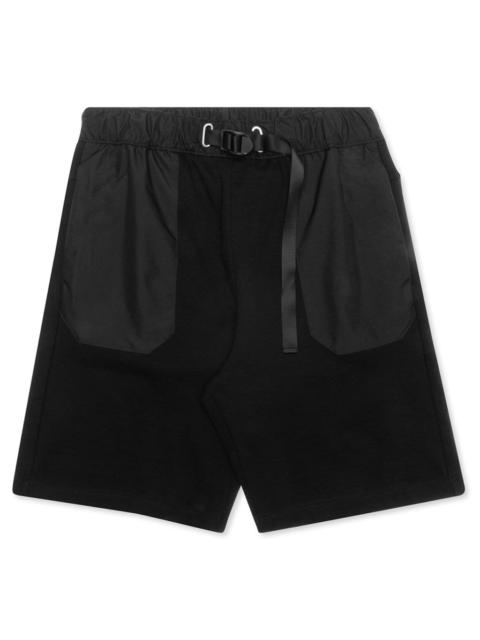 John Elliott JOHN ELLIOTT WATERPROOF TERRY MOUNTAIN SHORTS - BLACK