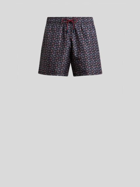 Etro SWIM SHORTS WITH MICRO PAISLEY MOTIF
