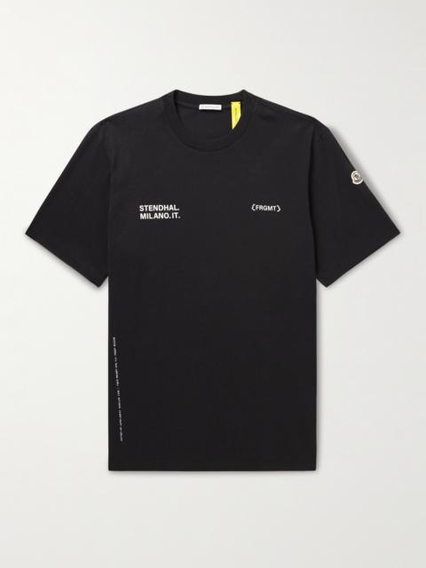Moncler 7 Moncler FRGMT Hiroshi Fujiwara Logo-Print Cotton-Jersey T-Shirt